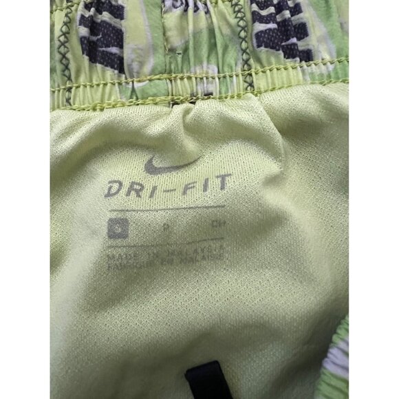 Nike Athletic Running Shorts Green Black Logo Lined Activewear Athleisure Small - Picture 3 of 10